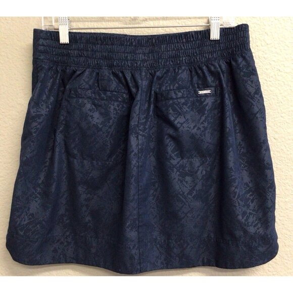 Orvis Women's Pull-On Travel Skort Embossed Print Blue Size Medium - Picture 2 of 9